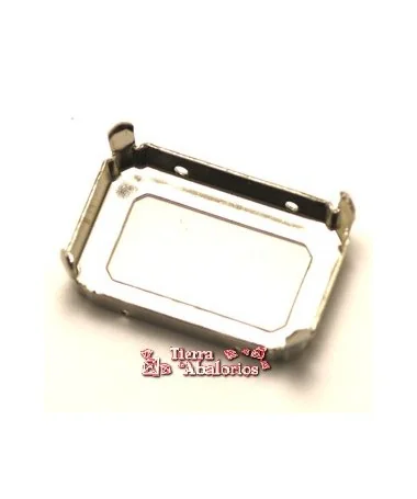 Engaste para Swarovski 4627 27x18,5mm Plateado. Engaste para Swarovski 4627 27x18,5mm Plateado.