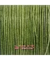 Cordón de Cuero 1,5mm Verde Militar (anilina)