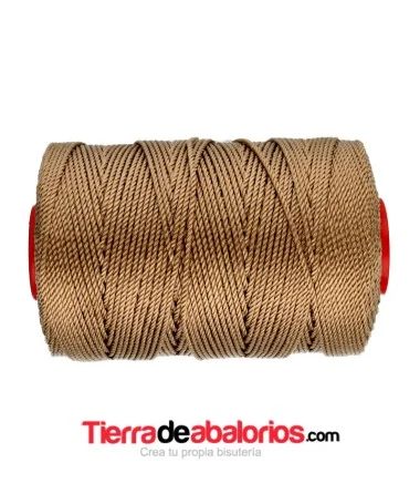 Hilo Trenzado de Nylon 1,5mm - Arena Oscuro
