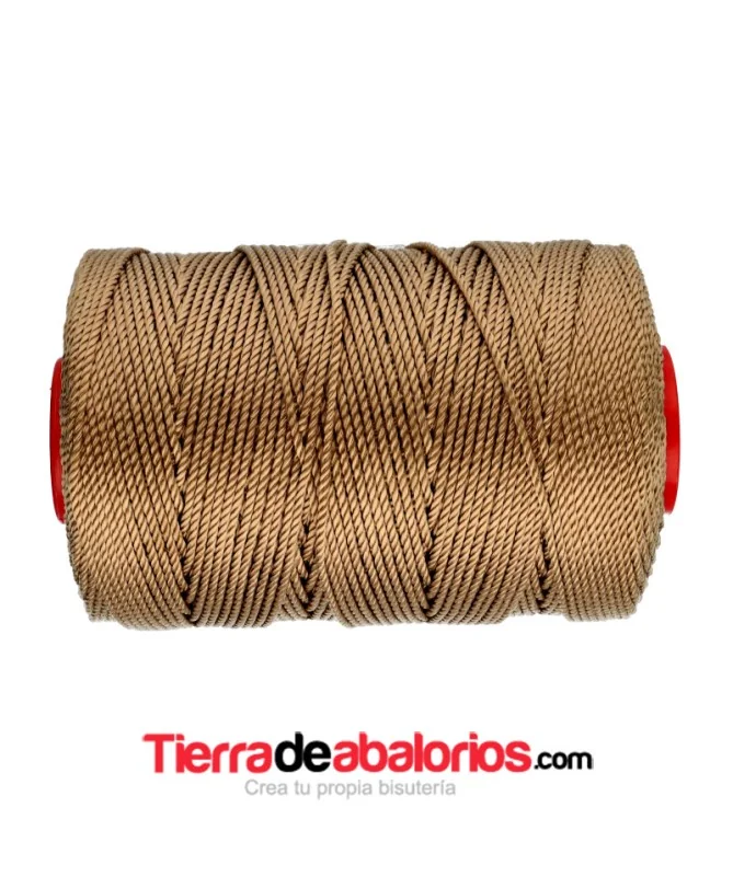 Hilo Trenzado de Nylon 1,5mm - Arena Oscuro Hilo Trenzado de Nylon 1,5mm - Arena Oscuro