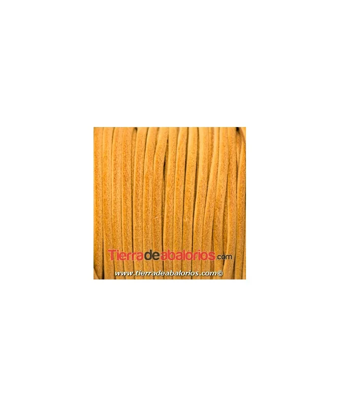 Cordón de Cuero 3mm - Nautico Melocotón