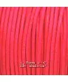 Cordón de Cuero 2,5mm Rosa Fluorescente