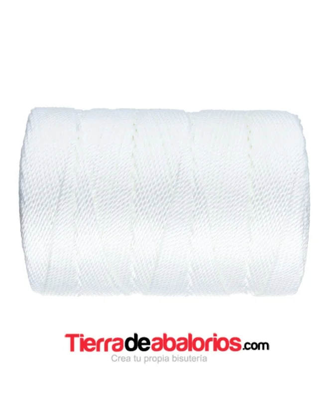 Hilo Trenzado de Nylon 1,5mm - Blanco Hilo Trenzado de Nylon 1,5mm - Blanco