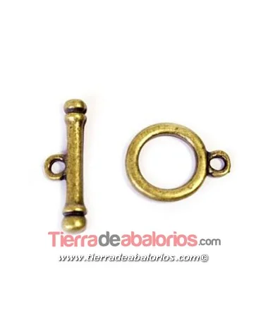 Cierre Aro 12mm con Palo, Oro Viejo Cierre Aro 12mm con Palo, Oro Viejo