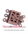 Cierre 3 Anillas 10x15mm, Cobre