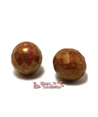 Facetada 14mm Rosa Picasso