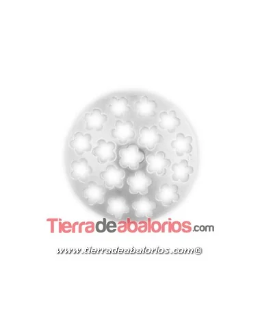 Entrepieza Calada con Flores 24mm, Plata de Ley Entrepieza Calada con Flores 24mm, Plata de Ley