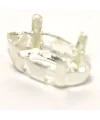 Engaste Navette 10x5mm Plateada