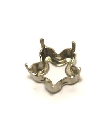 Engaste Flor Plateado Engaste Flor Plateado