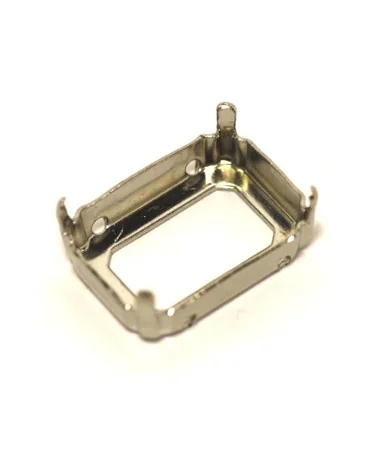 Engaste 16x12mm Plateado