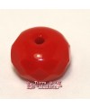 Donut facetado 6x7mm - Rojo