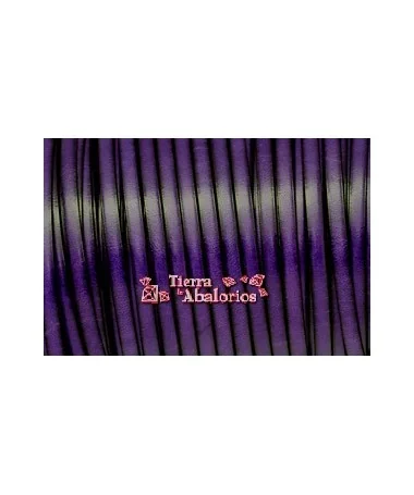 Cuero plano Vaquetilla 5x2mm - Violeta Cuero plano Vaquetilla 5x2mm - Violeta