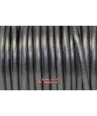 Cuero plano Vaquetilla 5x2mm - Gris