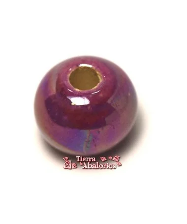 Cerámica Bola 12mm Agujero 3mm Morado Cerámica Bola 12mm Agujero 3mm Morado