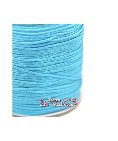 Cordón de Algodón Trenzado Brillante 1mm - Turquesa