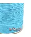 Cordón de Algodón Trenzado Brillante 1mm - Turquesa