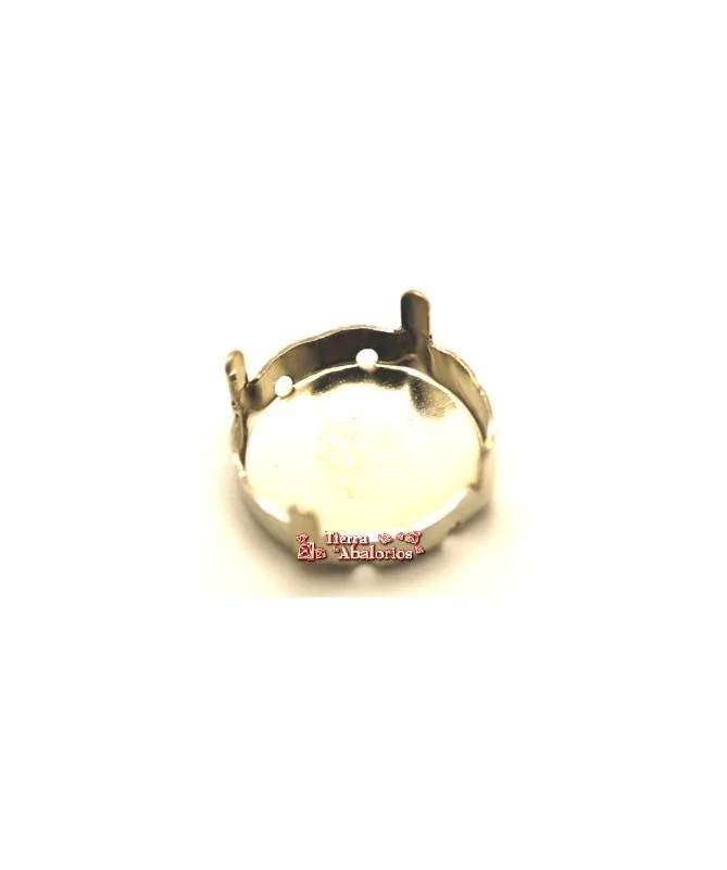Engaste para Rivoli de 16mm Plateado