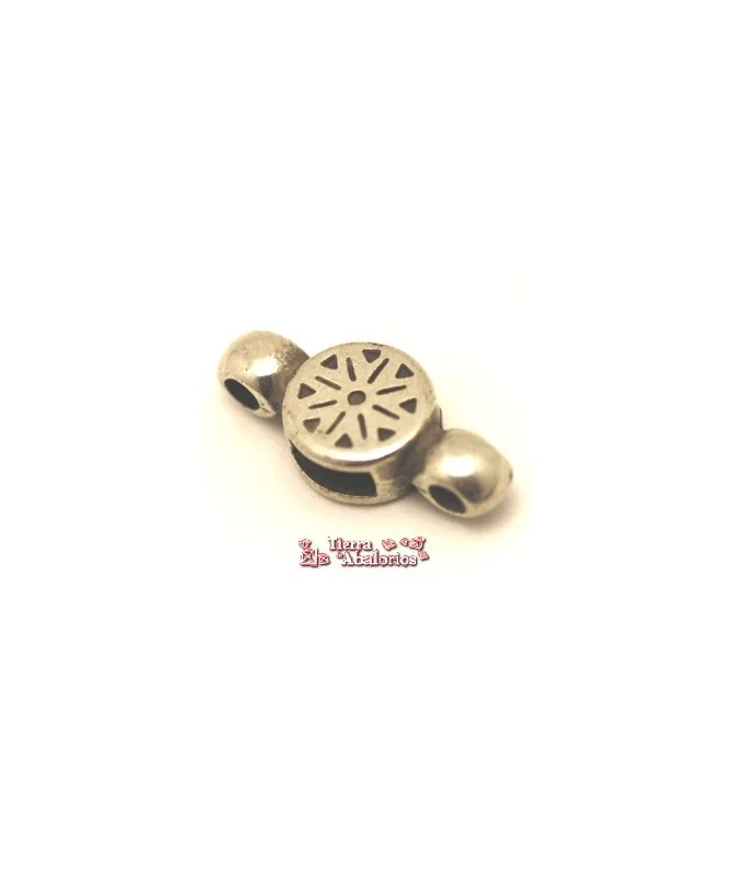 Pasador 9mm Aguero 6x3mm, anillas a los lados 2mm, Plateado