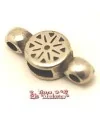 Pasador 9mm Aguero 6x3mm, anillas a los lados 2mm, Plateado