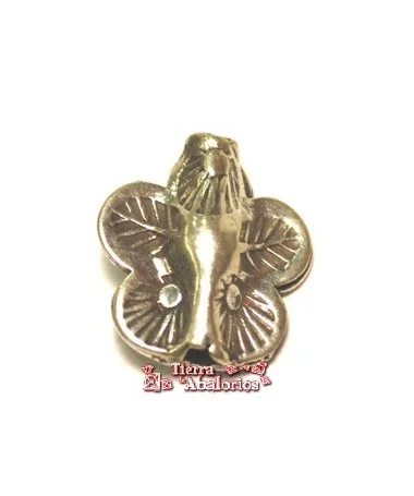 Entrepieza Mariposa 16x15mm Agujero 1,8mm, Plateada