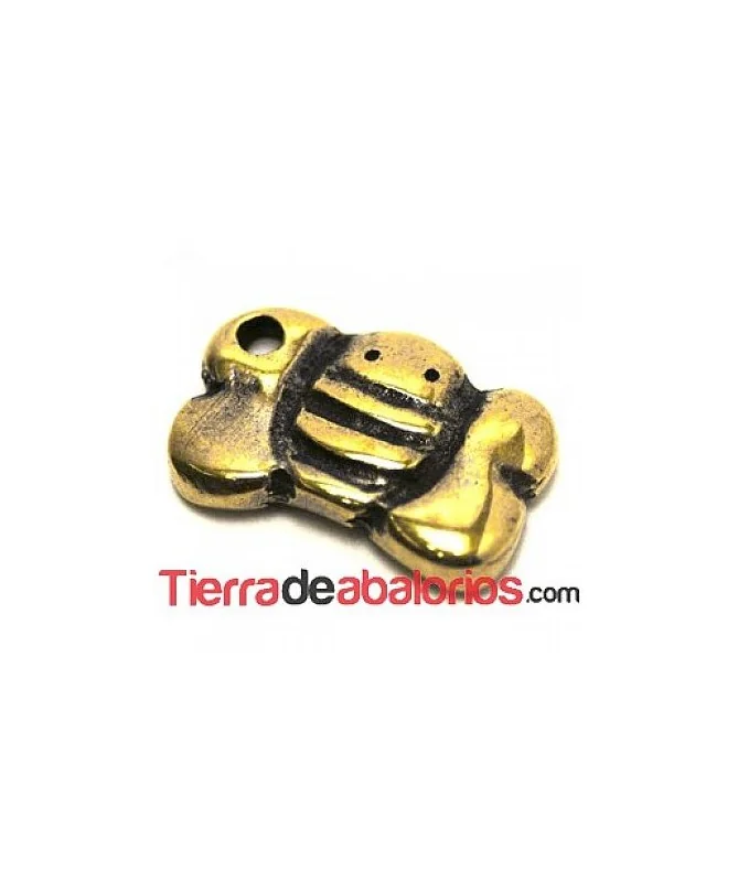 Abeja Colgante 18x12mm - Oro Viejo