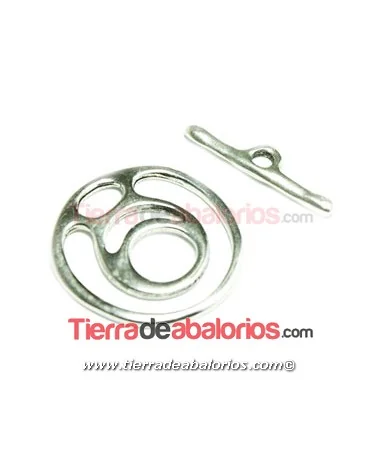 Cierre Inspiración Aro y Palito, Plateado