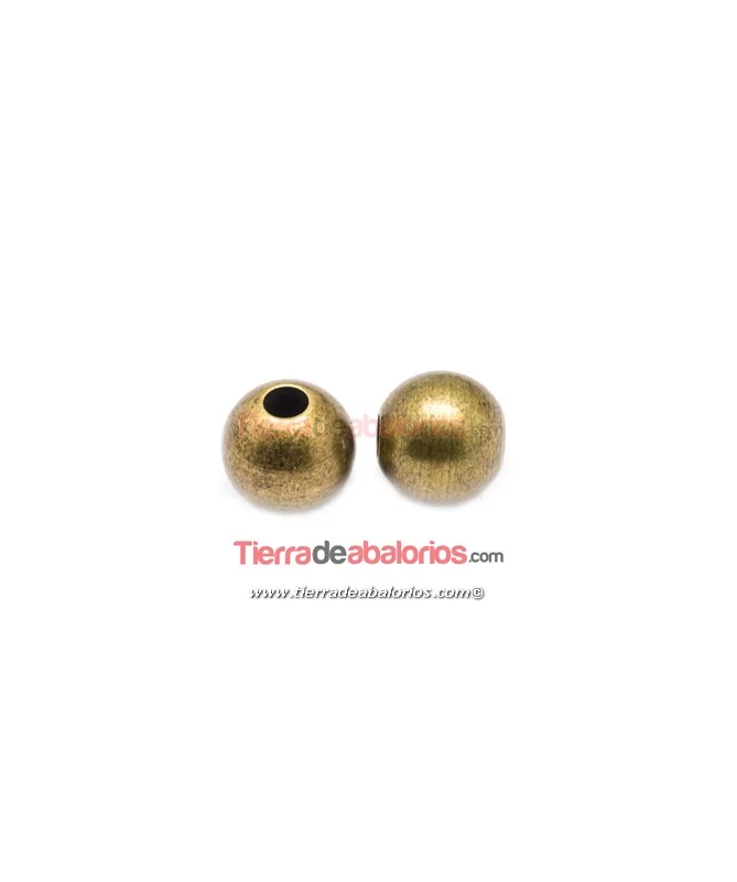 Bola 10mm Agujero 3mm, Oro Viejo