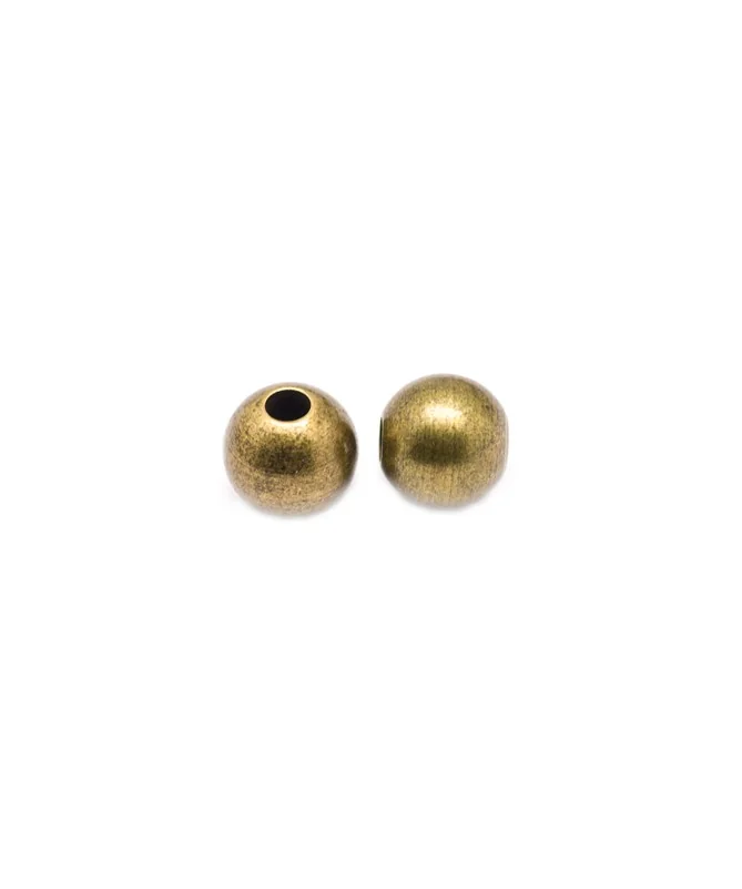 Bola 8mm Agujero 2mm, Oro Viejo