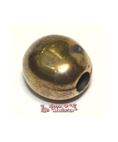 Entrepieza Pepita 12x10mm Agujero 5mm Oro Viejo Entrepieza Pepita 12x10mm Agujero 5mm Oro Viejo