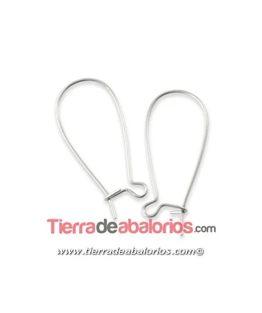 Pendiente Romano 34mm, Plateado