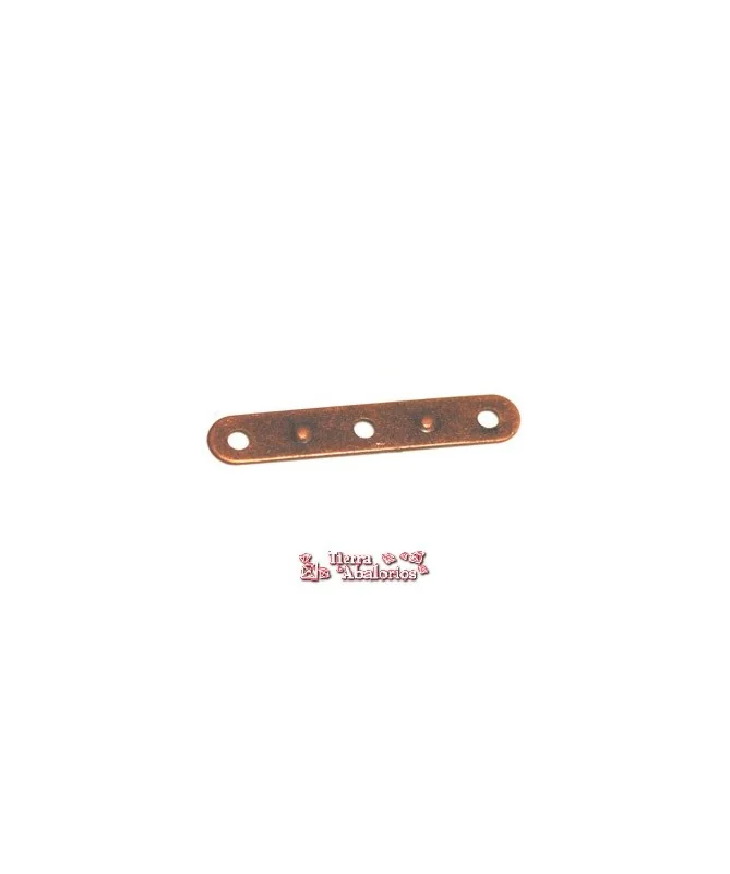 Separador 3 Agujeros 20x4mm - Cobre
