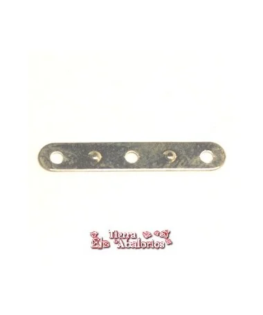 Separador 3 Agujeros 20x4mm - Plateado Separador 3 Agujeros 20x4mm - Plateado