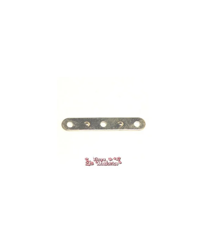 Separador 3 Agujeros 20x4mm - Plateado