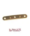 Separador 3 Agujeros 20x4mm - Dorado