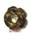 Flor para coser de 12mm, Plata Vieja.
