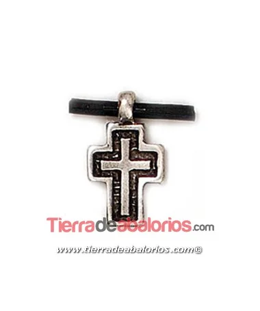 Cruz Colgante 27x15mm, Plateada