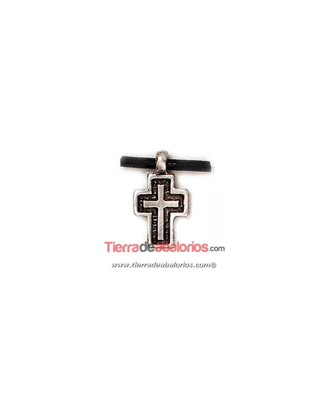 Cruz Colgante 27x15mm, Plateada