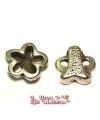 Pasador Flor 21mm Agujero 14x2,5mm Plateado