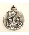 Medalla 29mm Coche Año 1900, Plateada