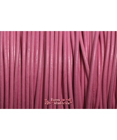 Cordón de Cuero Indú 1,5mm Rosa Palo