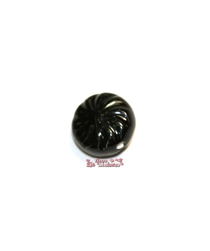 Ceramica Moneda 20mm Agujero 2,5mm, Negra