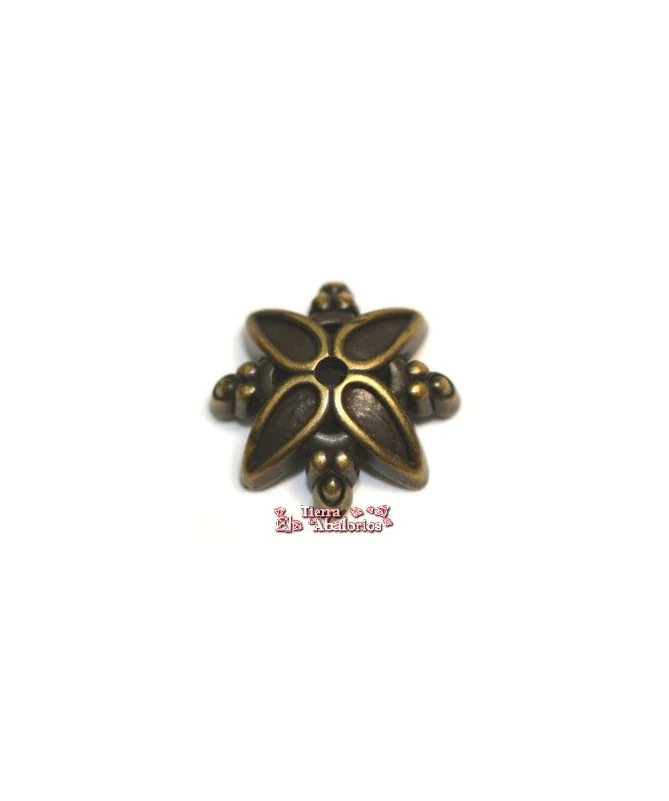 Casquilla 4 Gotas 16mm, Oro Viejo