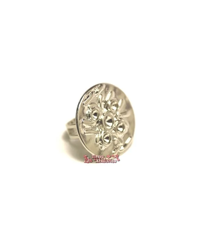 Anillo Ajustable Base 30mm para Chatones SS29, Plateado