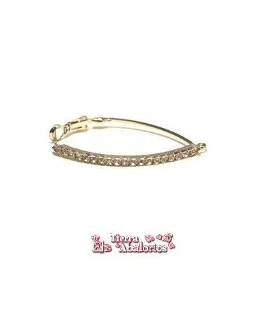 Pendiente con Strass, Largo 40mm, Plateado Pendiente con Strass, Largo 40mm, Plateado