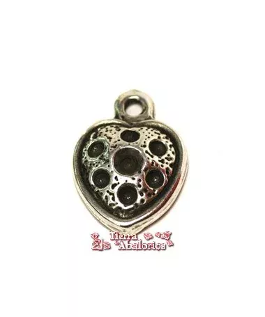 Colgante Corazón 18mm, Plateado Colgante Corazón 18mm, Plateado