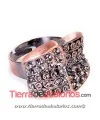 Anillo Ajustable Lazo 16x21mm, Cobre