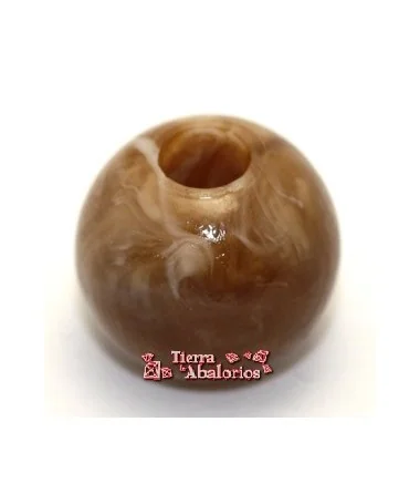 Resigem Bola 14mm Agujero 5mm Sweet Caramel