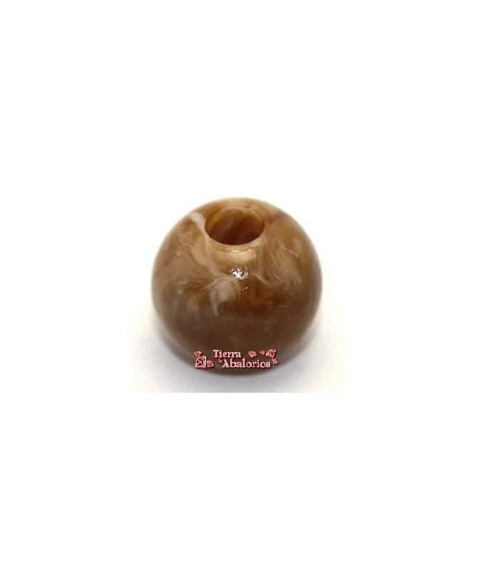Resigem Bola 14mm Agujero 5mm Sweet Caramel