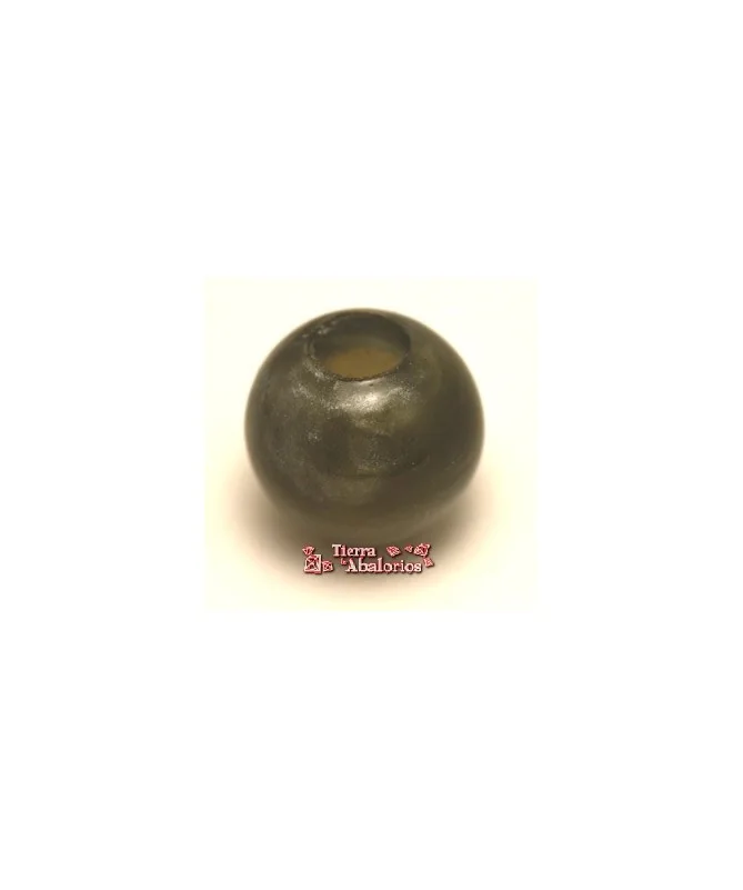Resigem Bola 14mm Agujero 5mm Metallic Silver