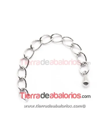 Cadena Alargadera Largo 50mm, Plateada